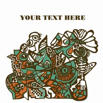 The abstract  pattern. Stock Illustration