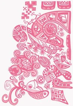 The abstract  pattern. Stock Illustration