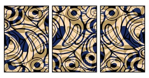 Abstract pattern. Illustration for printing on wall decorations. For use in.. Stock Illustration