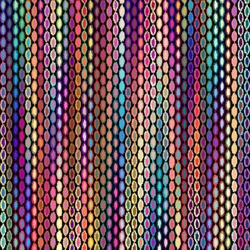 Abstract pattern with imitation of a grunge ikat style texture. Stock Illustration