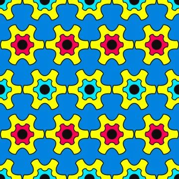 Abstract pattern inspired by Pop Art Stock Illustration