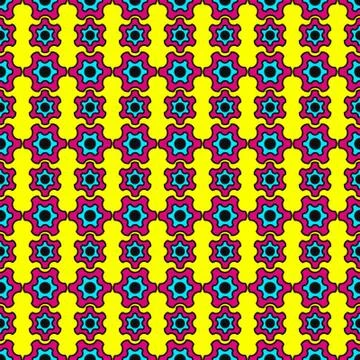 Abstract pattern inspired by Pop Art Stock Illustration