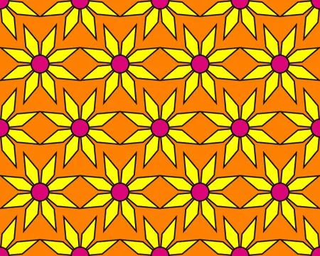 Abstract pattern inspired by Pop Art Stock Illustration