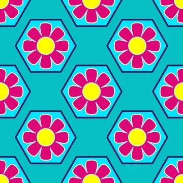 Abstract pattern inspired by Pop Art Stock Illustration