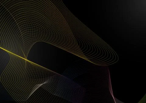 Abstract pattern of intersecting colored lines for background and scenery. Stock Illustration