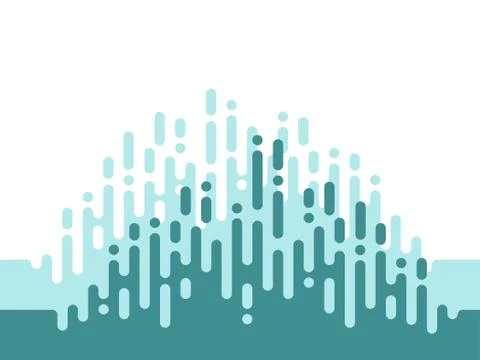 Abstract pattern with Irregular rounded lines Illustrazione stock