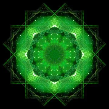 Abstract pattern, kaleidoscope from photos stage light and smoke on stage イラスト素材