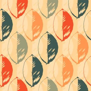 Abstract pattern with leaves on light background Stock-Illustration
