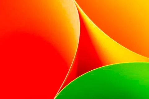 Abstract pattern of lines and multicolored materials Stock Photos