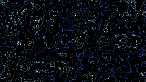 Abstract pattern with lines and shapes on dark background Stock Footage 338109777