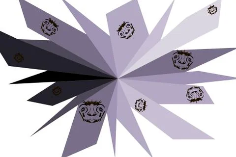 Abstract pattern of lines and signs Stock Illustration