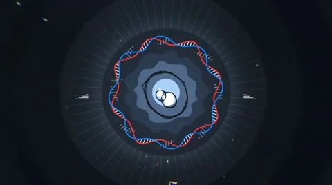 Abstract pattern lines animation on dark background Video stock 52861273