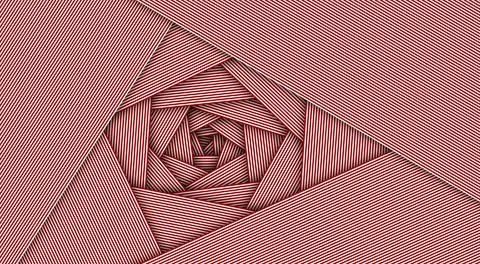 Abstract pattern of lines in the form of a tunnel. Stock Illustration