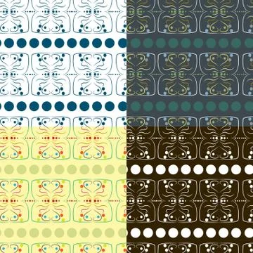 Abstract pattern of lines with various colors. Stock Illustration