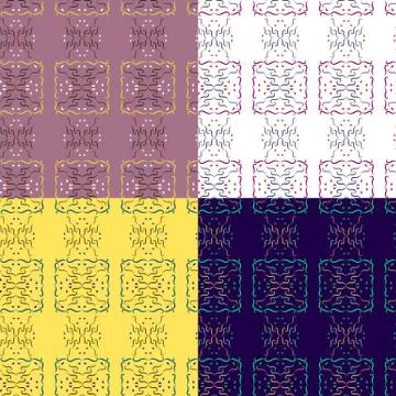 Abstract pattern of lines with various colors. Stock Illustration