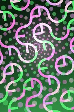 Abstract Pattern with Loops and Circles Stock Illustration