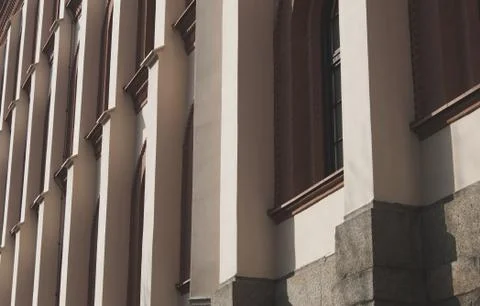 Abstract pattern made of building columns Stock Photos