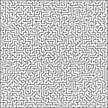 Abstract pattern with maze Stock Illustration