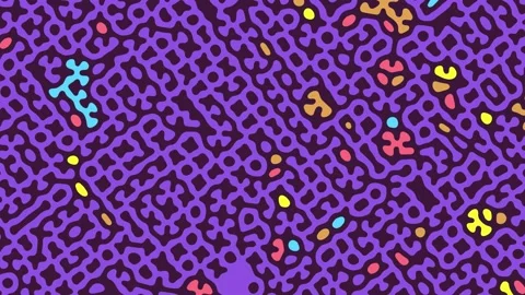 Abstract pattern maze labyrinth animation. art puzzle Video stock 159825446