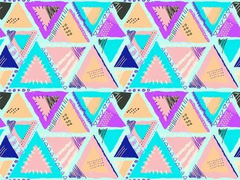 Abstract pattern memphis style background blue 스톡 일러스트