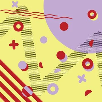 Abstract pattern. Memphis style Stock Illustration