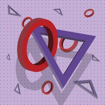 Abstract pattern. Memphis style Illustrazione stock