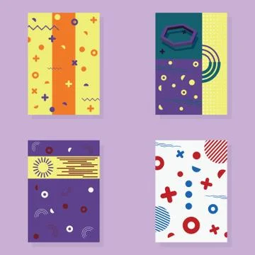 Abstract pattern. Memphis style Illustrazione stock