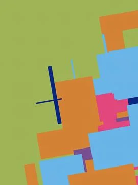 Abstract pattern with a mix of geometric shapes in pastel colors. Ideal website Stock Illustration