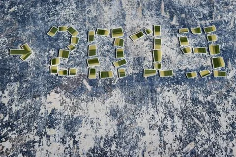 Abstract pattern of monochrome elements texture イラスト素材