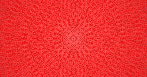 Abstract Pattern Motion. Red Ornamental Background Stock Footage