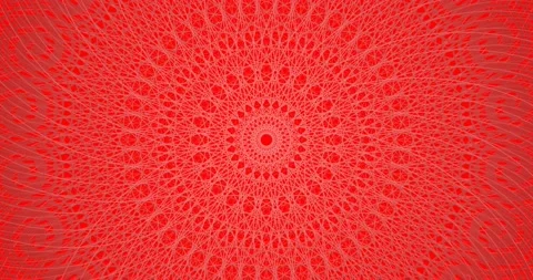 Abstract Pattern Motion. Red Ornamental Background Stock Footage 126078898