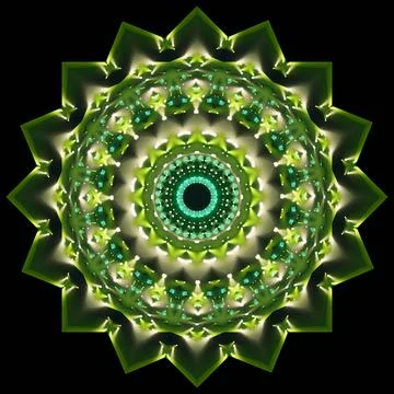 Abstract pattern, multi-colored kaleidoscope from photos stage light Ilustración de archivo