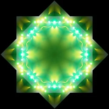 Abstract pattern, multi-colored kaleidoscope from photos stage light Ilustración de archivo