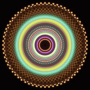 Abstract pattern, multi-colored kaleidoscope from photos lighting and spotlights Stock Illustration