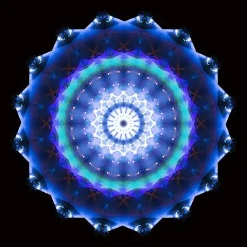 Abstract pattern, multi-colored kaleidoscope from photos lighting and spotlights Stock Illustration