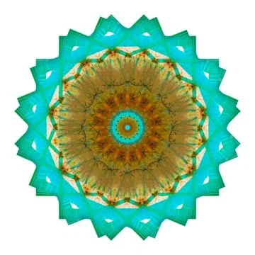 Abstract pattern, multi-colored kaleidoscope, lighting and spotlights Stock Illustration