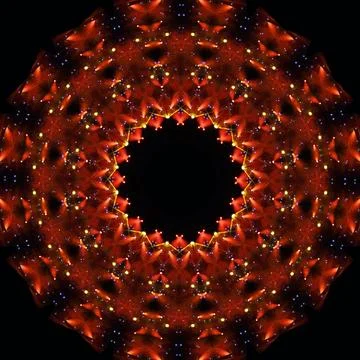 Abstract pattern, multi-colored kaleidoscope from photos. Stock Photos