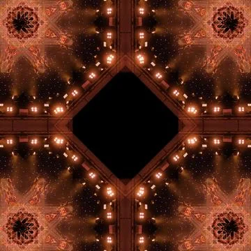 Abstract pattern, multi-colored kaleidoscope from photos. Stock Photos