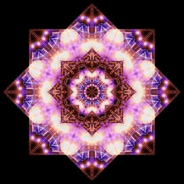 Abstract pattern, multi-colored kaleidoscope from photos. Stock Photos