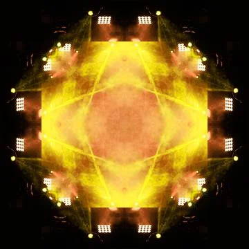 Abstract pattern, multi-colored kaleidoscope from photos. Stock Photos