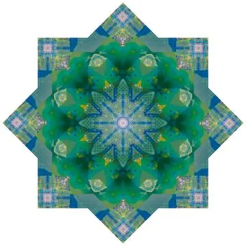 Abstract pattern, multi-colored kaleidoscope from photos. Stock Photos