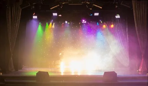 Abstract pattern, multi-colored kaleidoscope from photos stage light Фото