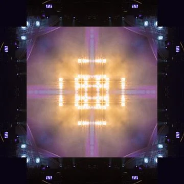 Abstract pattern, multi-colored kaleidoscope from photos stage light Foto stock