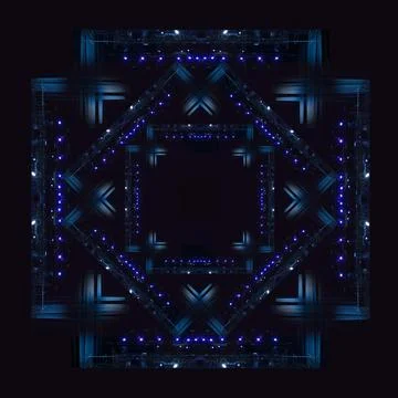Abstract pattern, multi-colored kaleidoscope from photos lighting and spotlights Stock Photos