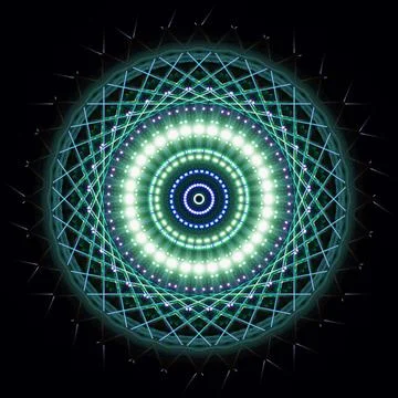 Abstract pattern, multi-colored kaleidoscope from photos lighting and spotlights Stock Photos