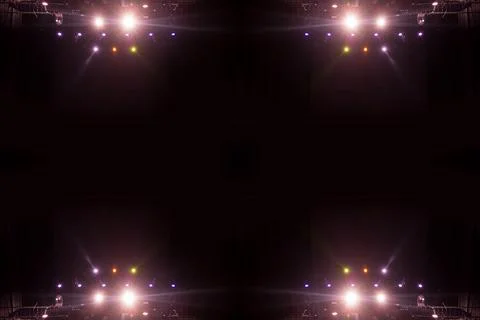 Abstract pattern, multi-colored kaleidoscope from photos lighting and spotlights Фото