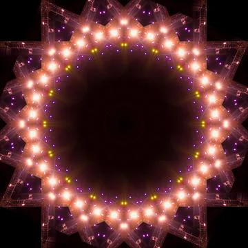 Abstract pattern, multi-colored kaleidoscope from photos light and smoke 스톡 사진