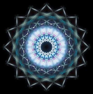 Abstract pattern, multi-colored kaleidoscope from photos light and smoke Stock Photos