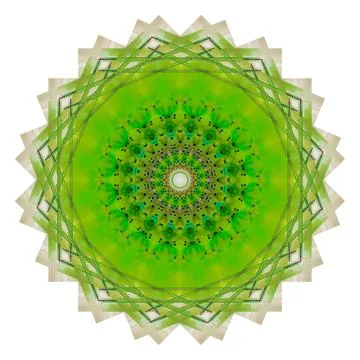 Abstract pattern, multi-colored kaleidoscope, lighting and spotlights Stock Photos