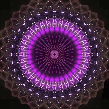 Abstract pattern, multi-colored kaleidoscope from photos light and smoke Foto stock